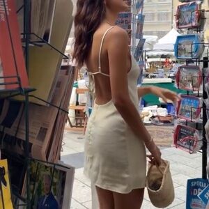 The Odder Side ‘Gia Dress’ Open Back Mini Dress